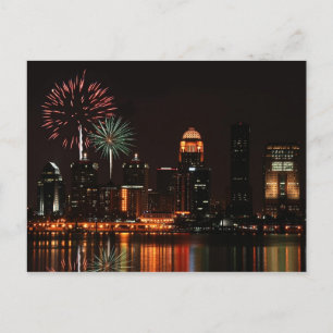 Postal Fuegos artificiales de Louisville