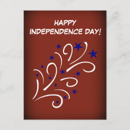 Postal Fuegos artificiales del 4 de julio