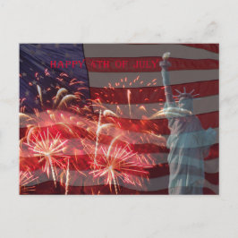 Postal Fuegos artificiales del Día de la Independencia