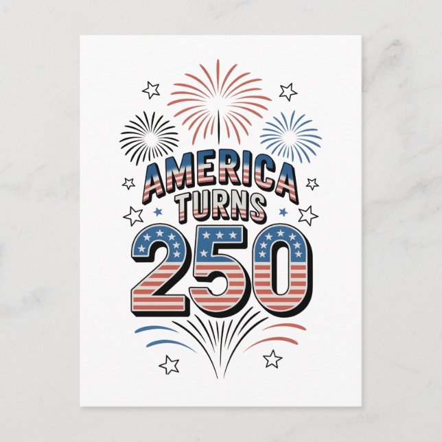 Postal Fuegos Artificiales del Día de la Independencia de (Anverso)