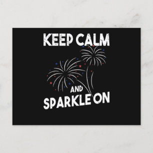 Postal Fuegos artificiales Día De Independencia 4 De Juli