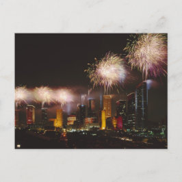 Postal Fuegos artificiales en Houston Texas