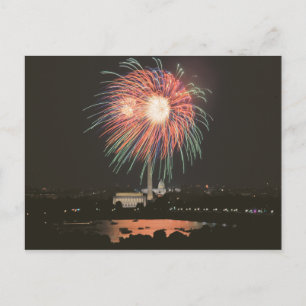Postal Fuegos artificiales en Washington DC