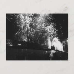 Postal Fuegos artificiales, inauguración del puente de Wi