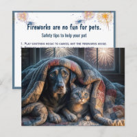 Fuegos artificiales para perros y gatos asustados