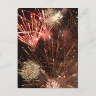 Postal Fuegos artificiales (postal)
