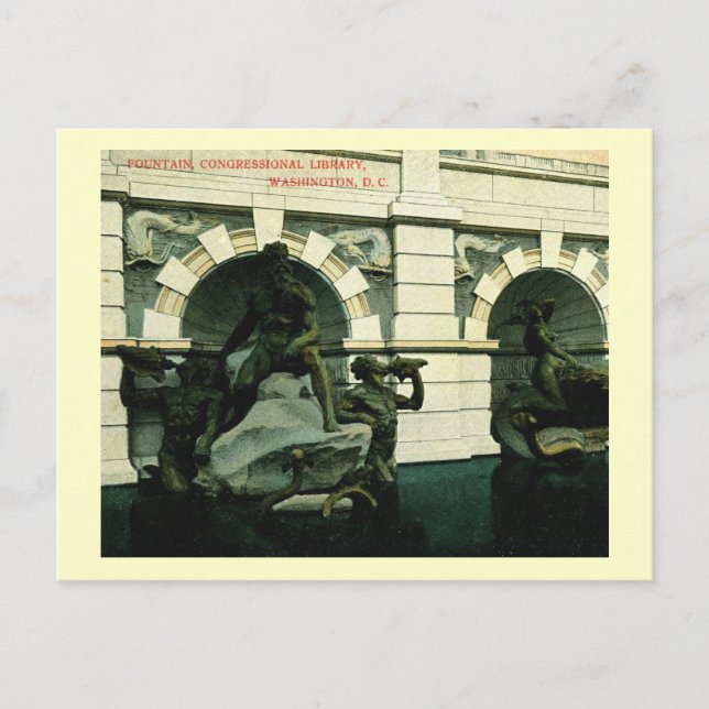 Postal Fuente, Biblioteca del Congreso, Washington DC (Anverso)