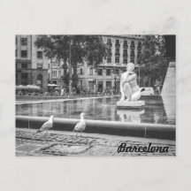 Fuente BnW Plaça de Catalunya, Barcelona