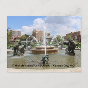 Postal Fuente conmemorativa de JC Nichols # 7