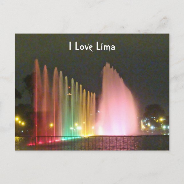 Postal Fuente de agua mágica - Circuito del Magico del Ag (Anverso)