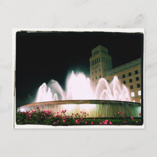 Postal Fuente de Barcelona - Placa de Catalunya - Postcar (Anverso)