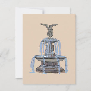 Postal Fuente de Bethesda - Ciudad de Nueva York - Tarjet