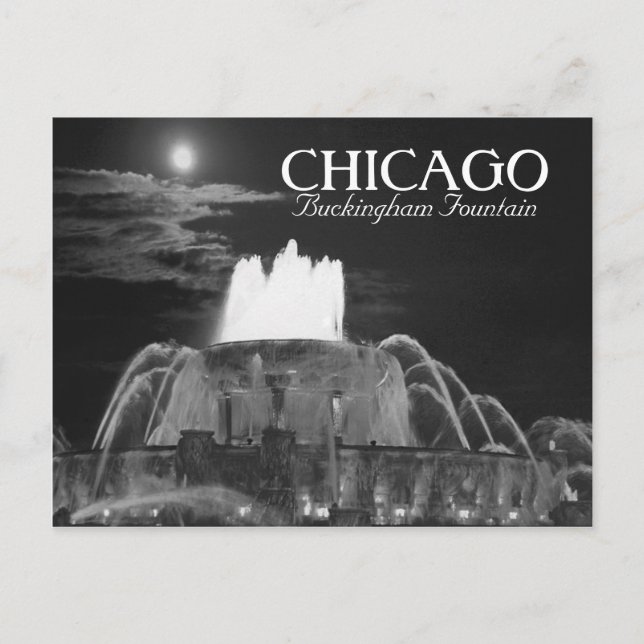 Postal Fuente de Buckingham Chicago Illinois (Anverso)