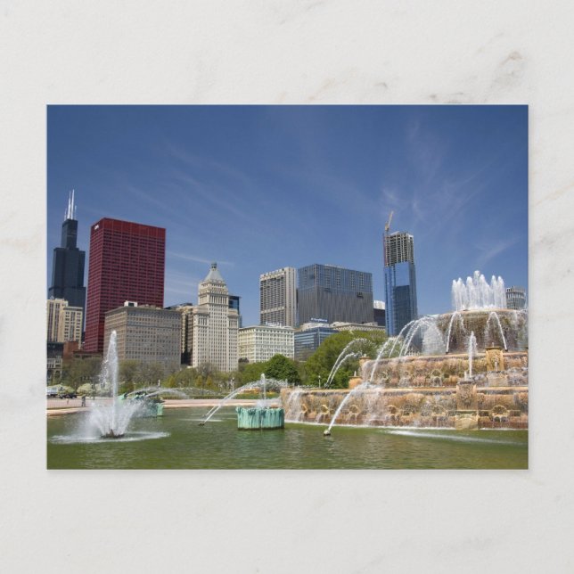 Postal Fuente de Buckingham situada en Grant Park, 2 (Anverso)