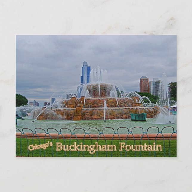 Postal Fuente de Chicagos Buckingham (Anverso)