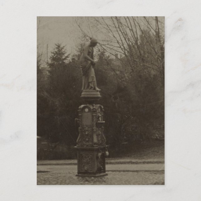 Postal Fuente de la bebida en Wright Park (Anverso)