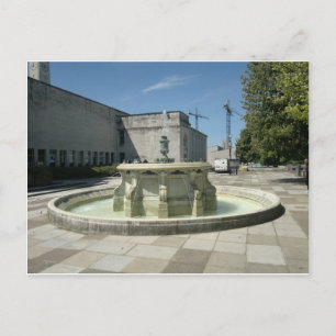 Postal Fuente de la Biblioteca Southampton
