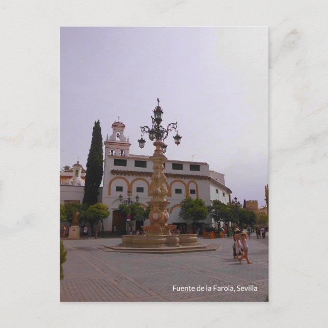 Postal Fuente de la Farola, Sevilla (Anverso)