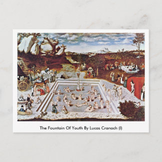 Postal Fuente De La Juventud Por Lucas Cranach (I)