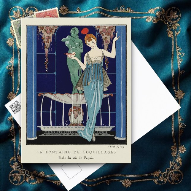 Postal Fuente de la Shell por George Barbier (Subido por el creador)