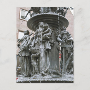 Postal Fuente de las virtudes en Nuremberg