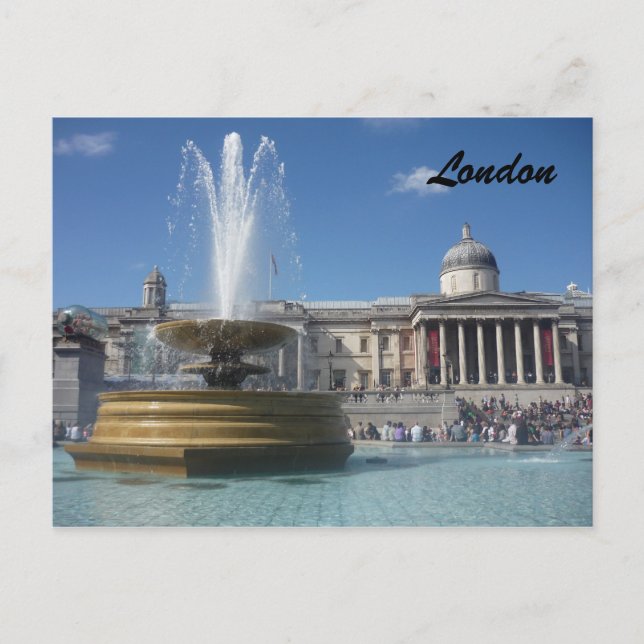 Postal fuente de trafalgar (Anverso)