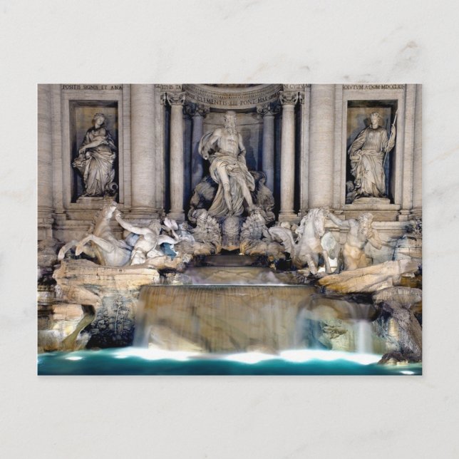 Postal Fuente de Trevi (Anverso)
