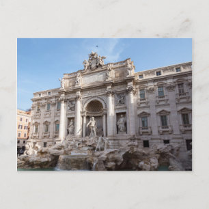 Postal Fuente de Trevi al amanecer - Roma, Italia