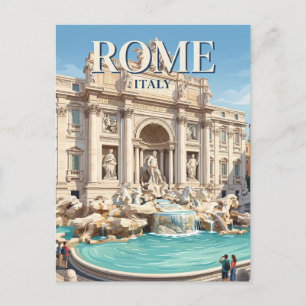 Postal Fuente de Trevi Italia