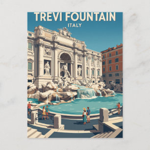 Postal Fuente de Trevi Italia