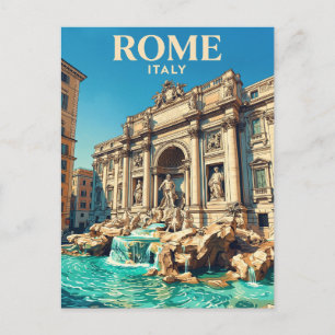 Postal Fuente de Trevi Italia
