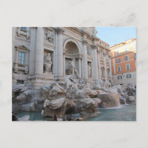 Postal Fuente de Trevi Roma, Italia