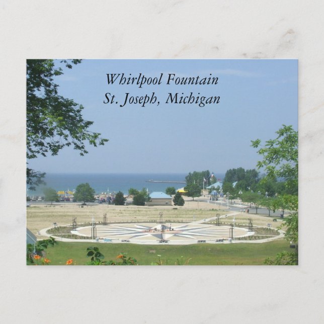 Postal Fuente de Whirlpool St. Joseph, Michigan MI (Anverso)