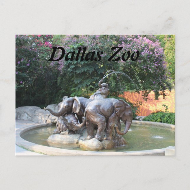 Postal Fuente del elefante (Anverso)