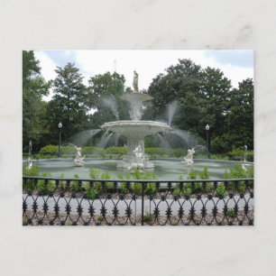 Postal Fuente del Forsypark Savannah, Georgia