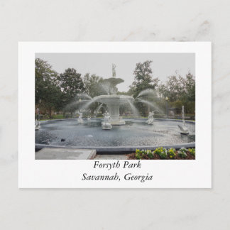 Postal Fuente del Forsyth Park Savannah Georgia