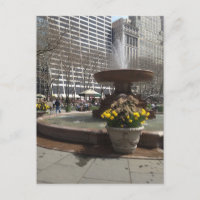 Fuente del Parque Bryant Nueva York Springtime NYC