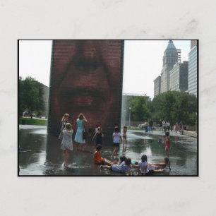 Postal Fuente del Parque Millenium