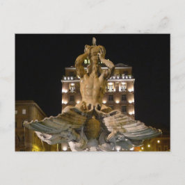Postal Fuente del Tritón, Roma, Italia  - 