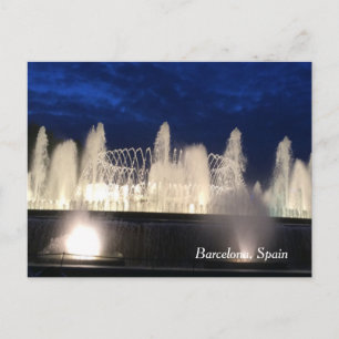 Postal Fuente en Barcelona, España
