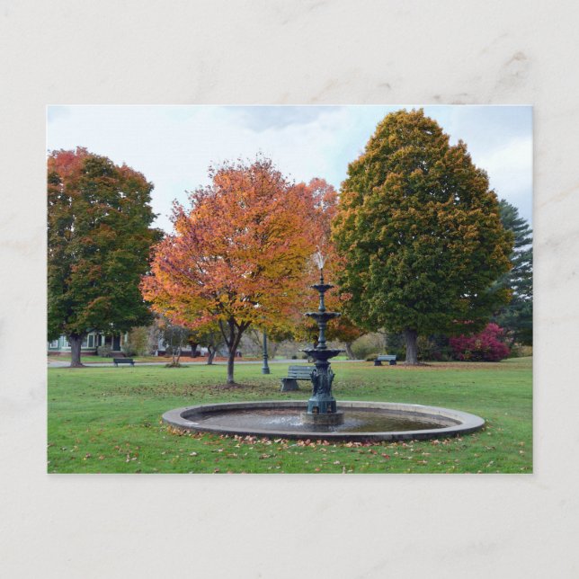 Postal Fuente en Lyndonville, Vermont, Bandstand Park (Anverso)