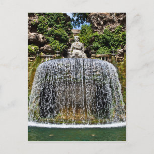 Postal Fuente en Villa D'Este