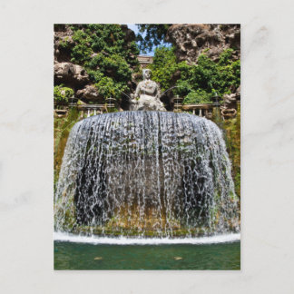Postal Fuente en Villa D'Este