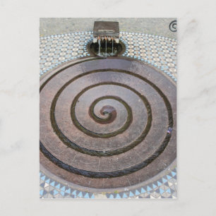 Postal Fuente Espiral de Agua - Koln, Alemania Postcard