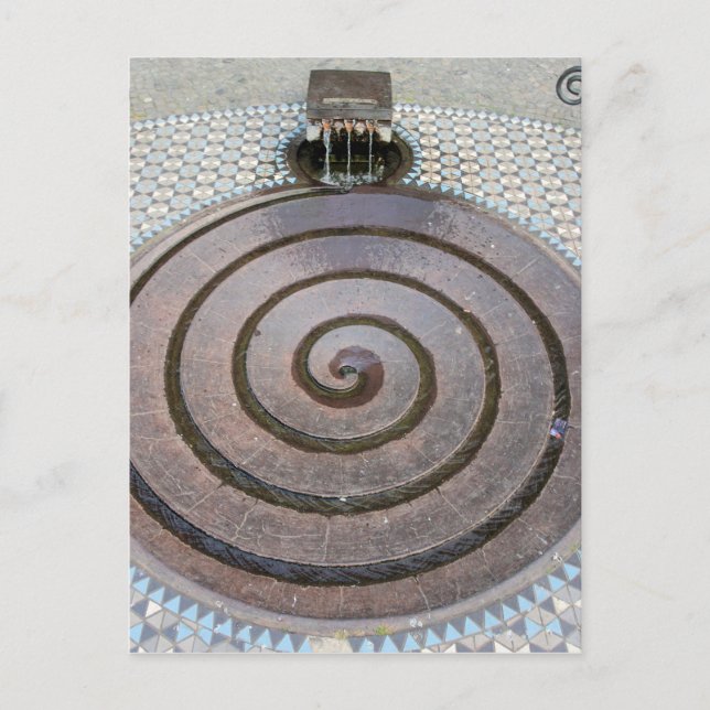 Postal Fuente Espiral de Agua - Koln, Alemania Postcard (Anverso)