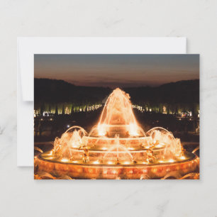 Postal Fuente Latona Iluminada, Versalles