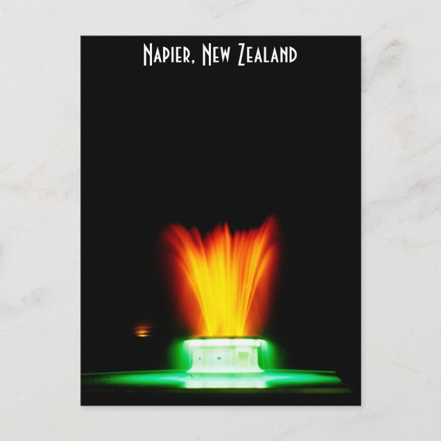 Postal Fuente Napier NZ (Anverso)