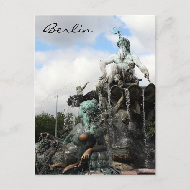 Postal fuente neptunbrunnen (Anverso)
