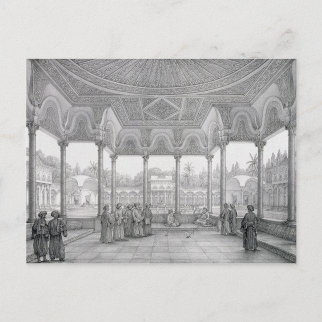 Postal Fuente y Kiosk del Jardín de Choubrah, de (Anverso)