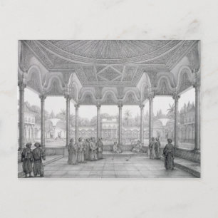 Postal Fuente y Kiosk del Jardín de Choubrah, de